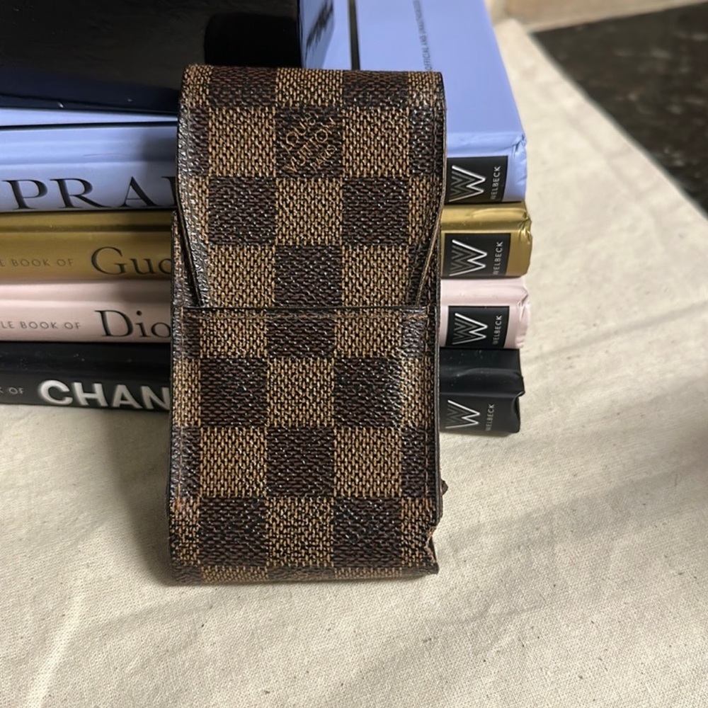 Louis Vuitton Damier Ebene Case/Pouch with Certificate of Authenticity.